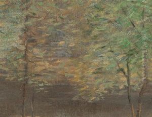 Pond Between Trees by Saburosuke Okada