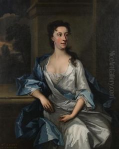 Portrait Of Mrs. Knight Of Gosfield by Joseph Blackburn