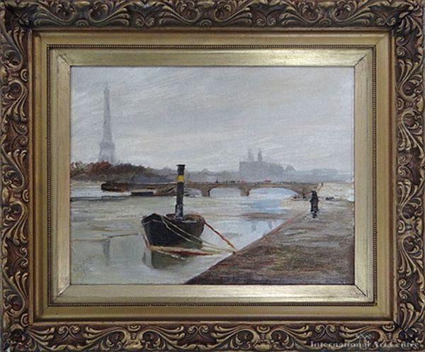 On The Banks Of The Seine, Paris - view 1