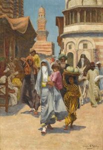 A Street In Cairo by Aloysius C. O'Kelly