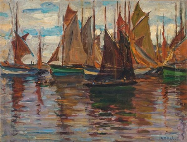 Boats In A Harbor - view 1