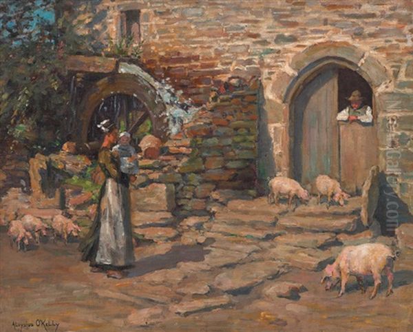 A Breton Farmyard - view 1
