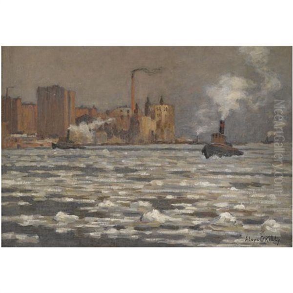 Tug Boats On The River - view 1