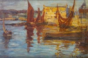 The Harbour, Concarneau by Aloysius C. O'Kelly