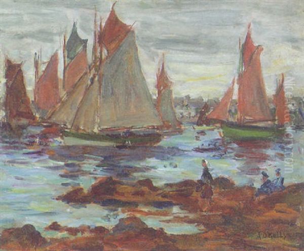 Fishing Vessels At Concarneau, Brittany - view 1
