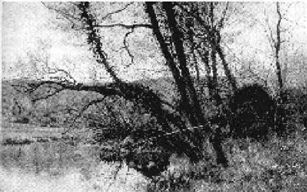 Fishermen Beside A Stream - view 1