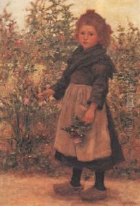 Picking Roses In A Breton Garden by Aloysius C. O'Kelly