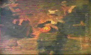 Breton Women By A Fireside by Aloysius C. O'Kelly