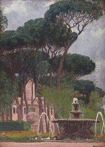Fontanna W Ogrodach Borghese