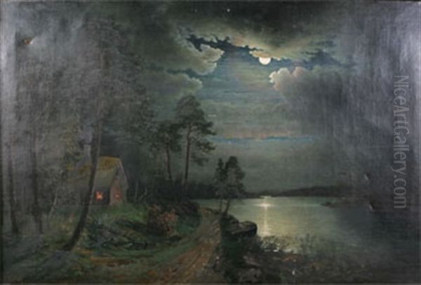 Manskenslandskap Med Stuga - view 1