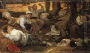 The Harvester's Siesta by Ignacio Diaz Olano