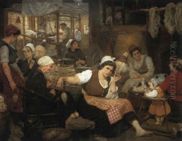 In A Wool Factory - view 1