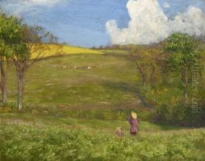 Blick Ins Land, Mietschau by Hans Olde