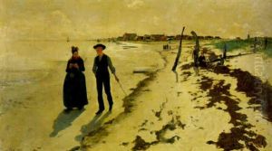 Paar Am Holsteinischen Strand by Hans Olde