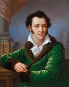 Bildnis Eines Mannes Mit Schriften Von Carl Von Linne