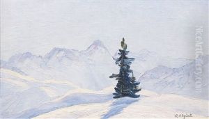 Das Erzhorn Bei Arosa by Rodolfo Olgiati