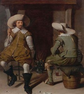 Deux Fumeurs Dans Un Interieur Deux Fumeurs Dans Un Interieur
