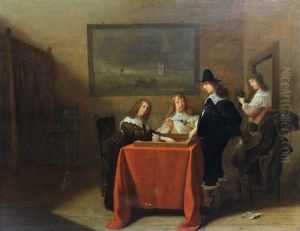 Les Joueurs De Cartes by Jan Olis