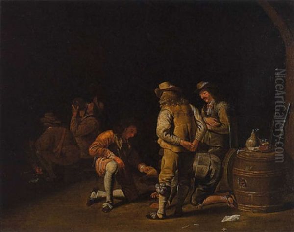 Soldaten Biem Wurfelspiel In Der Wachstube - view 1