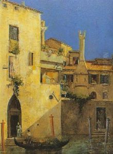 Canal Veneciano by Eugenio Oliva