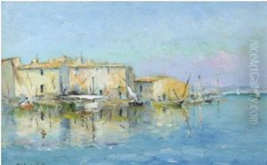 Port De Mediterrannee by Jean Baptiste Olive