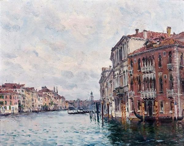 Vue D"un Canal A Venise - view 1