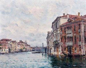 Vue D"un Canal A Venise