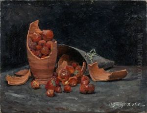 Fraises Et Pot De Terre Brise Fraises Et Pot De Terre Brise
