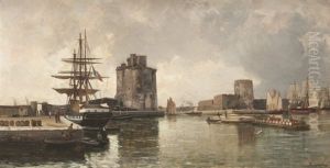 Le Port De La Rochelle by Jean Baptiste Olive