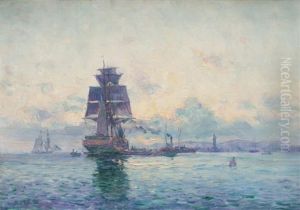 L'entree Du Port De Marseille by Jean Baptiste Olive