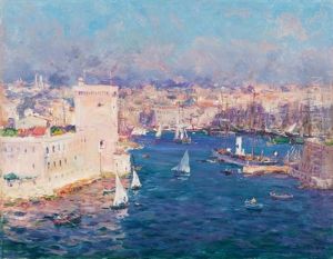 L'entree Du Vieux-port De Marseille by Jean Baptiste Olive