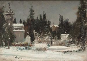 Cimetiere Sous La Neige Cimetiere Sous La Neige