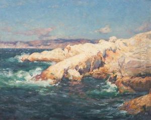 La Corniche A Marseille Vers Malmousque Par Temps De Mistral by Jean Baptiste Olive