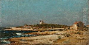 Blick Auf Pittoreske Kustenlandschaft Mit Ansicht Von Sausset-les-pins (provence)
