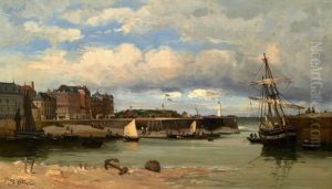 Le Port De Fecamp by Jean Baptiste Olive