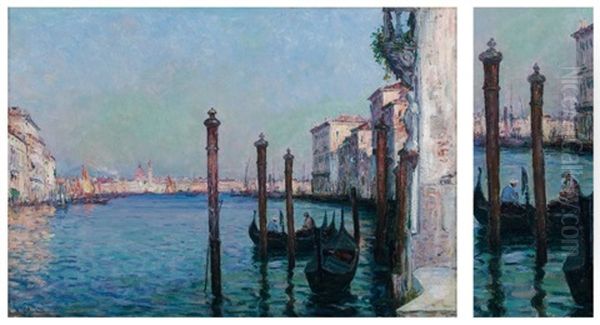 Gondolier Sur Le Grand Canal - view 1
