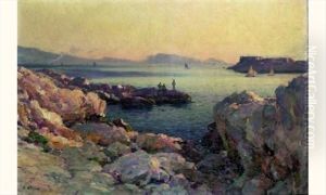 Paysage Pres De Marseille, L'ile Sainte-marguerite Depuis La Corniche