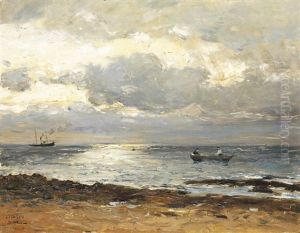 Bord De Mer Au Soleil Couchant Bord De Mer Au Soleil Couchant