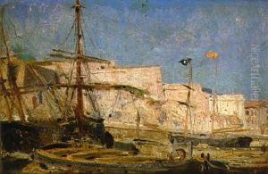 Petit Port Mediterraneen by Jean Baptiste Olive