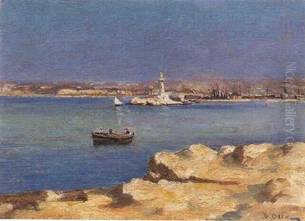 Barque Devant Le Port - view 1
