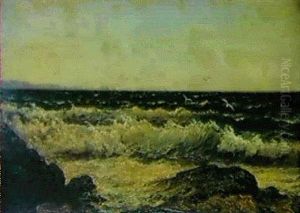 Falaises Pres De Genes by Jean Baptiste Olive