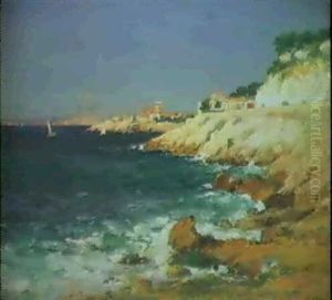 Maisons En Bord De Mer by Jean Baptiste Olive