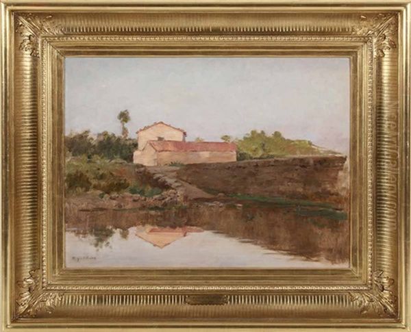 Paisagem Com Rio E Casa - view 1