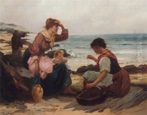 Awaiting The Return Of The Fleet by William Oliver the Younger