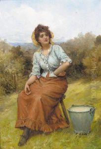 The Milkmaid by William Oliver the Younger