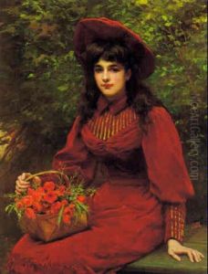 The Flower Girl by William Oliver the Younger