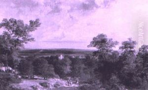 Figures On A Country Path