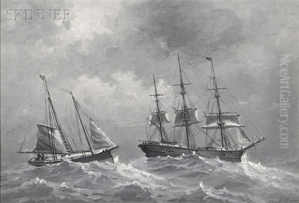 Two Ships In A Storm - view 1