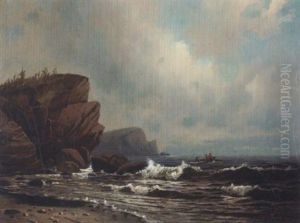 A Small Boat Off The Coast by Thomas Clarkson Oliver