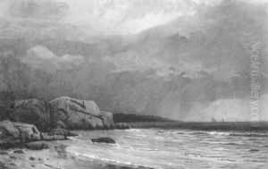 Storm Over The Coast by Thomas Clarkson Oliver